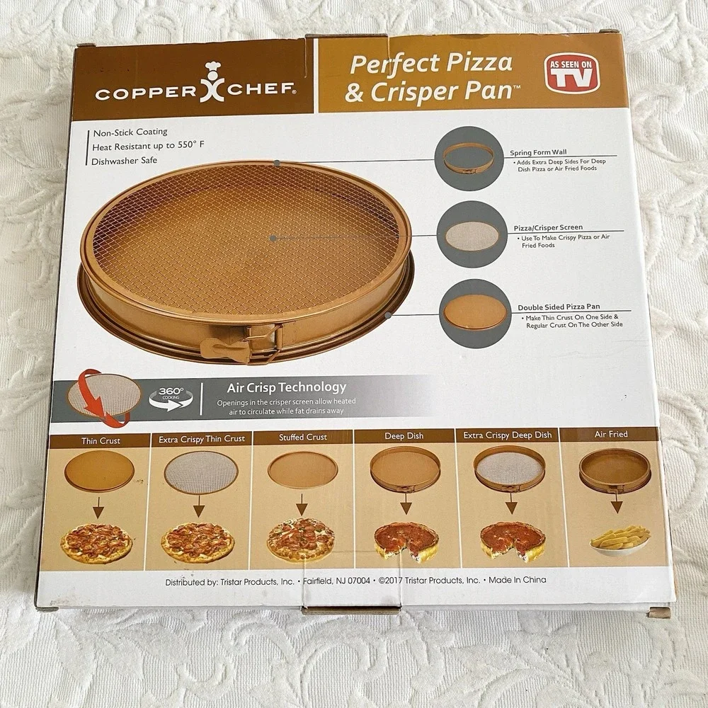Copper Chef Perfect Pizza & Crisper Pan 12